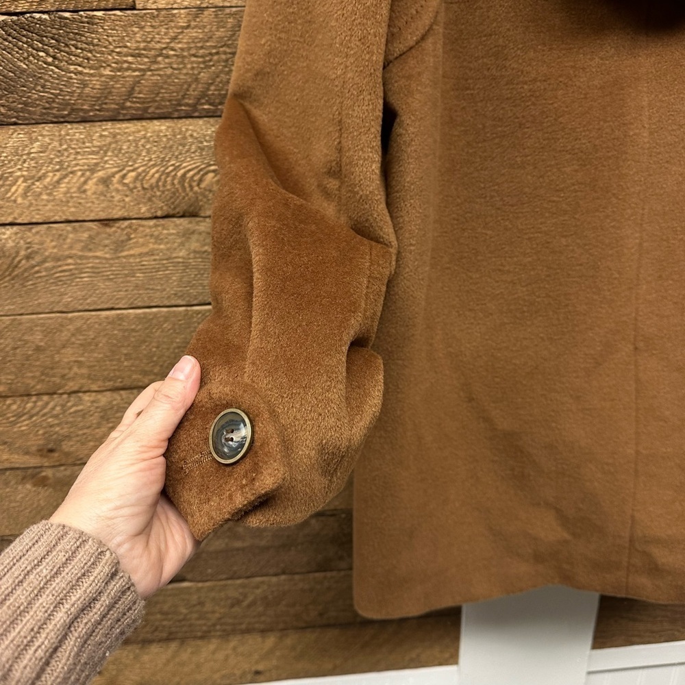 Jones New York Camel Wool Blend Coat (Size 12) - Picture 8 of 9